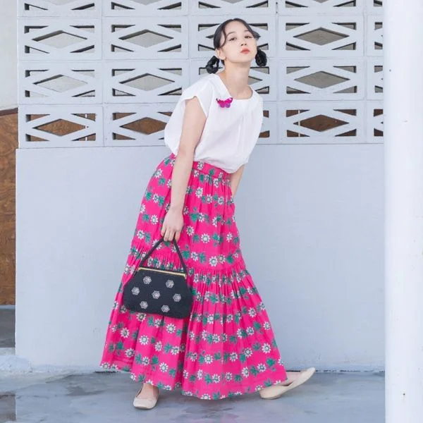 Skirts Passion flower chiffon skirt delicate