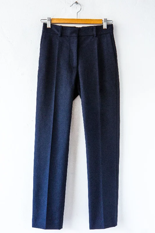Gabardine Coleman Pant, Navy Comfy Zip-Up Pants