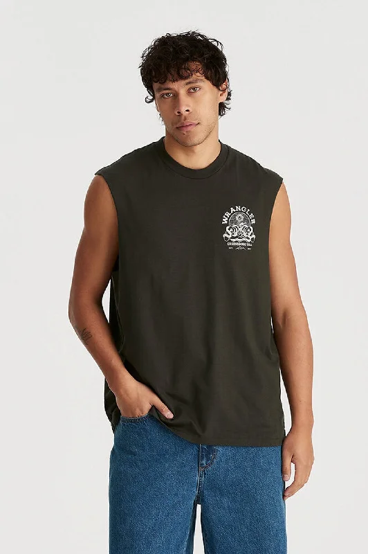 Dark Alchemy Muscle Tank Dark Slate solid color tank