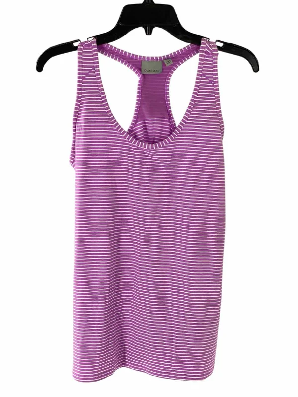 Athleta Size XL Purple White Stripe Athletic Tank Top striped tank top