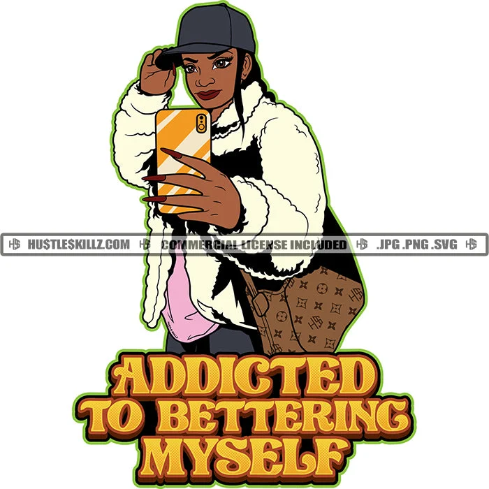 Addicted To Bettering Myself Black Woman Baseball Cap Hat Jacket Cellphone Mobile Selfie Handbag Braids Grind Hustle Skillz JPG PNG Clipart Cricut Silhouette Cut Cutting Jacket Blazer Coat Addicted To Bettering Myself Black Woman Baseball Cap Hat Jacket Cellphone Mobile Selfie Handbag Braids Grind Hustle Skillz JPG PNG Clipart Cricut Silhouette Cut Cutting Jacket Blazer Coat