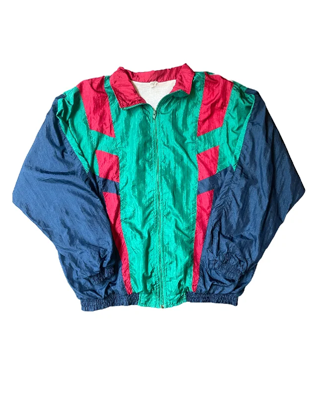 Vintage 90’s Parachute Jacket Size M Satin Jacket Silk Jacket Chiffon Jacket