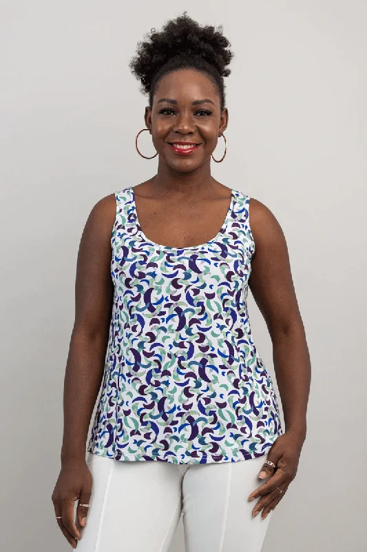 Bamboo Viscose Tank - Marcie rhinestone tank top