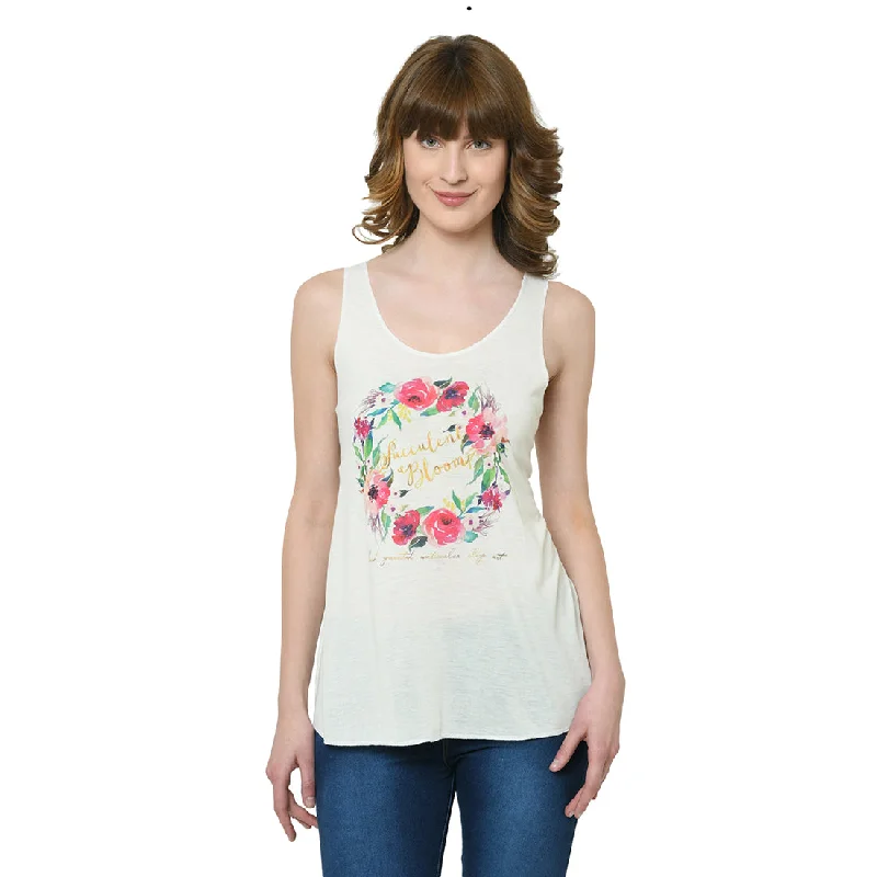 Mack Jonney White Tank Top For Women's sage tank top