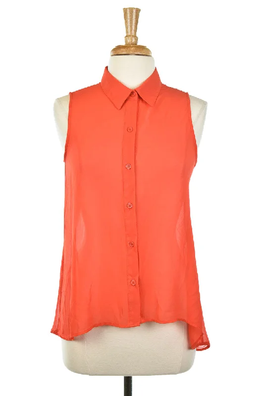 Sans Souci Button Down Tank Top modal blend tank