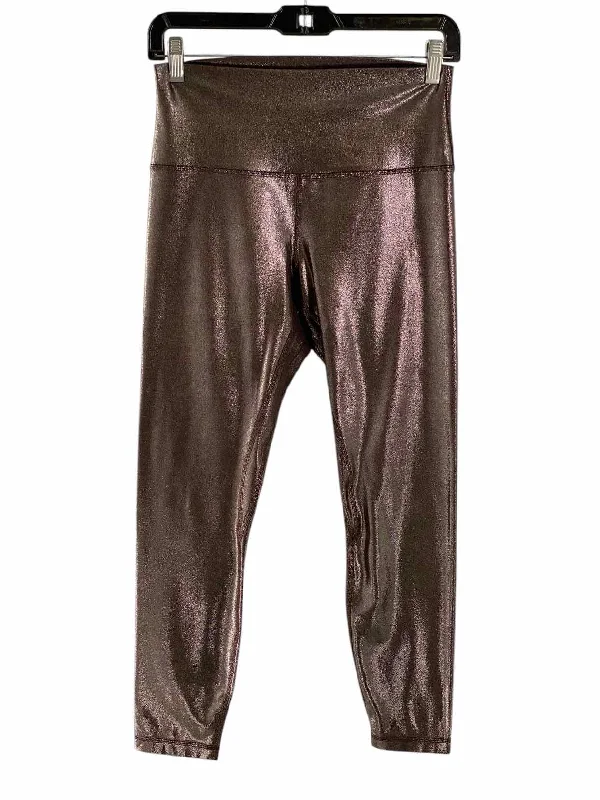 Lululemon Size 8 Plum Sparkly Athletic Pants High-Waist Jeans