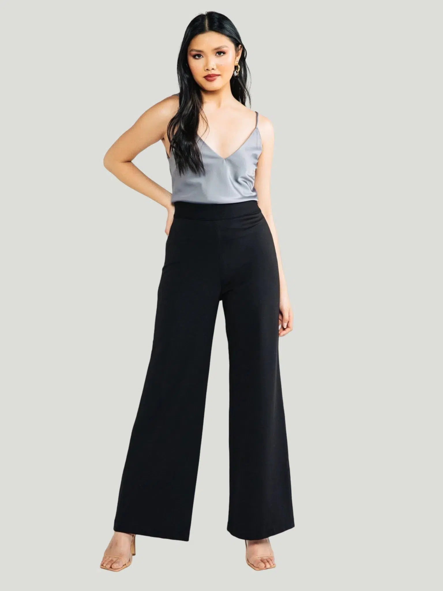 Chloe Kristyn Bridgette Wide Leg Plus Size Pants Slim-Fit Khaki Pants
