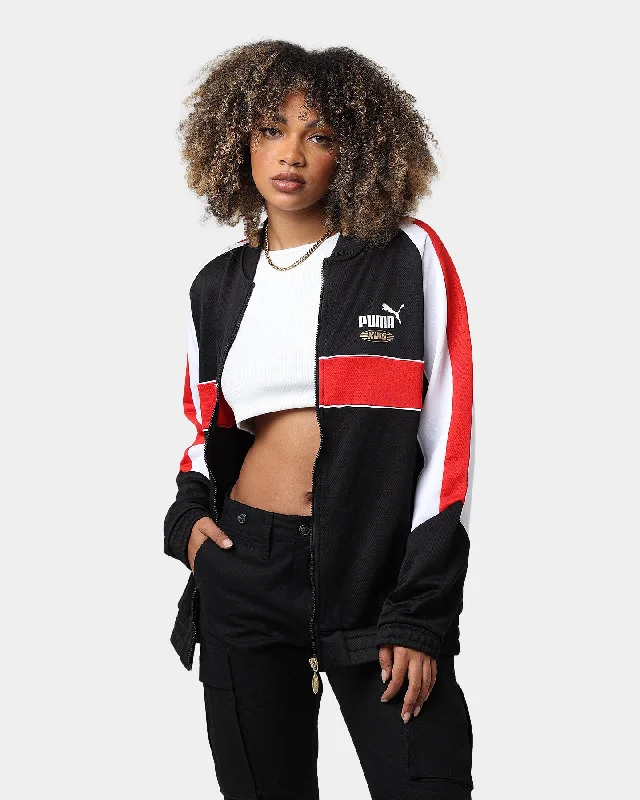 Puma King Track Jacket Puma Black/Red Fitted Jacket Loose Jacket Oversized Jacket