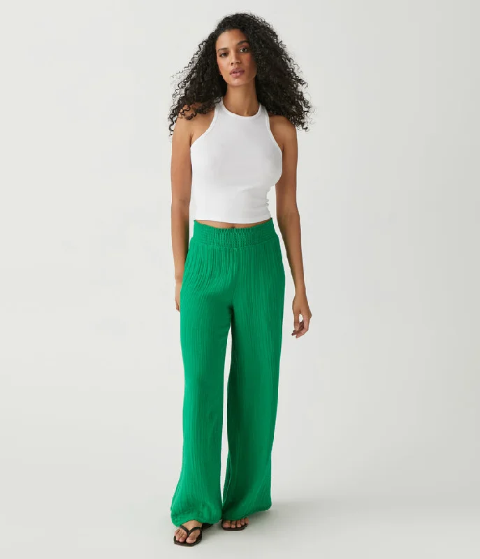 Green Woven Pant Sleek Black Pants