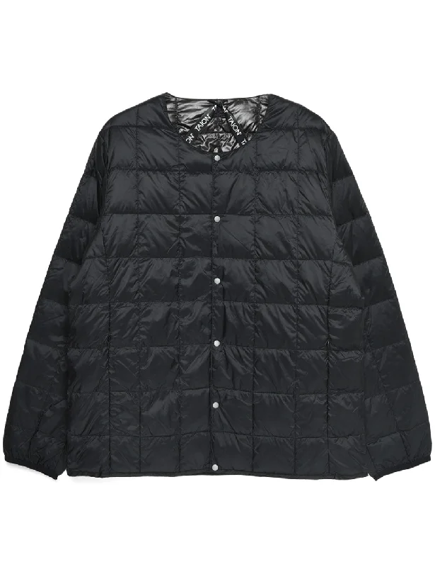 Taion Taion-104 Down Jacket Black Appliqued Jacket Beaded Jacket Sequined Jacket
