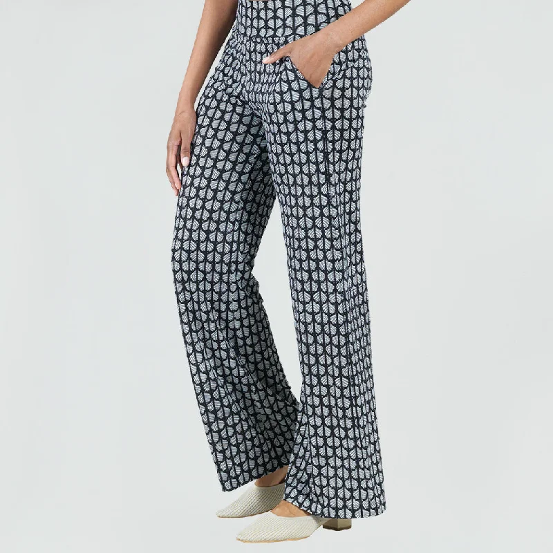 Wide Leg Pocket Pant - Geo Striped - Final Sale! Relaxed High-Waist Trousers
