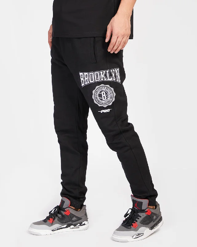 PANTS NBA BROOKLYN NETS CREST EMBLEM Comfortable Cargo Pants