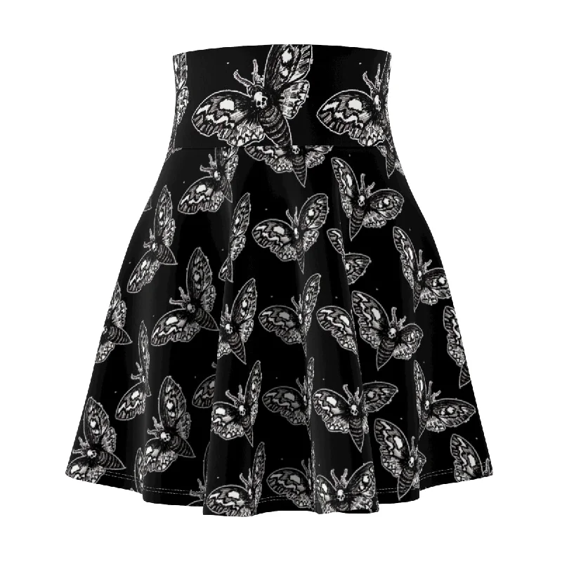 *DeathMoth* By Kelly Kresconko Skater Skirt velvet skirt rich