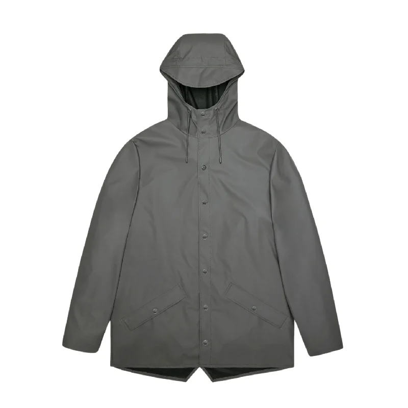 Rains- Jacket- Grey Satin Jacket Silk Jacket Chiffon Jacket