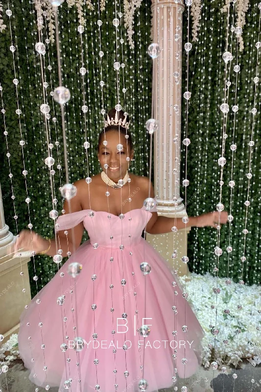 Off the Shoulder Sweetheart Neck Custom Short Puffy Party Dress Tunics Essential wardrobe