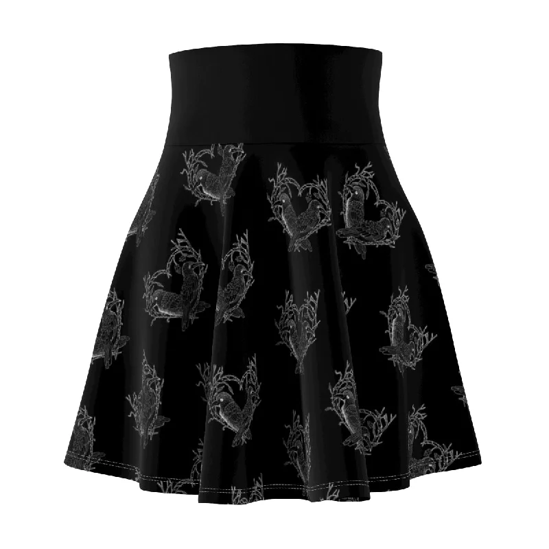CURVY-Odin's Ravens Skirt 1x-2x cashmere skirt fine