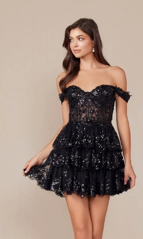 Nox Anabel Short Party Dress k856 Tunics Evening elegant