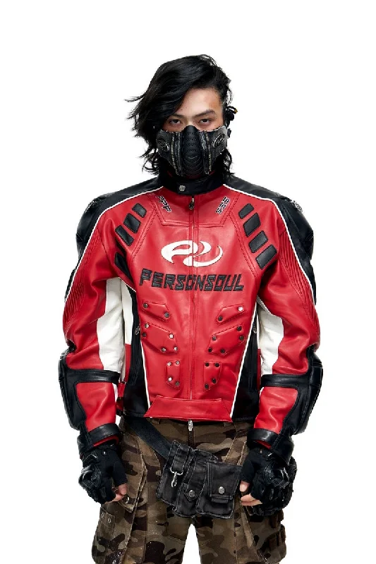 Sheepskin Racing Jacket Print Jacket Jacquard Jacket Patchwork Jacket