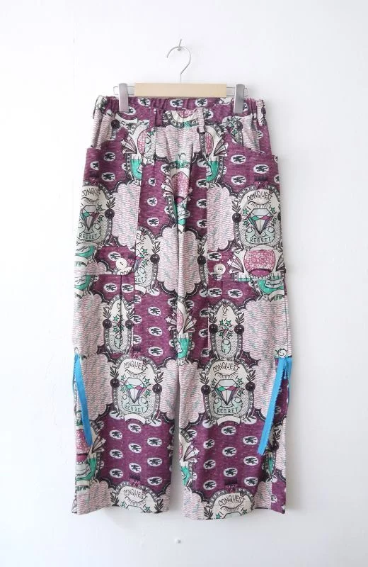 batik work pants Elegant High-Waist Pants