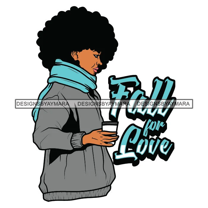 Fall For Love Standing Woman Holding Coffee Cup Wearing Winter Jacket Black Curly Hairs Hair Style Girl SVG JPG PNG Vector Clipart Cricut Silhouette Cut Cutting Stand-Up Collar Roll-Neck Collar Turtle Neck Fall For Love Standing Woman Holding Coffee Cup Wearing Winter Jacket Black Curly Hairs Hair Style Girl SVG JPG PNG Vector Clipart Cricut Silhouette Cut Cutting Stand-Up Collar Roll-Neck Collar Turtle Neck