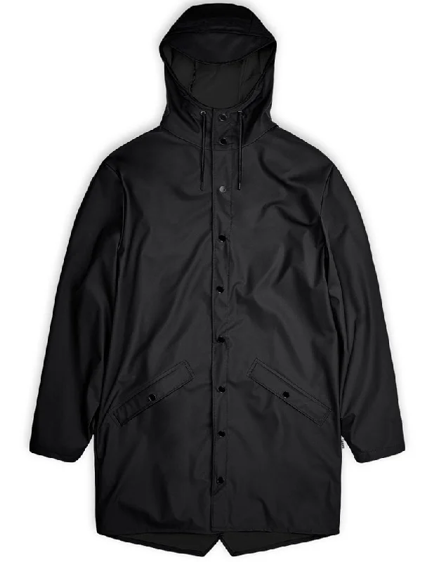 Rains Long Rain Jacket Black 12020 Rayon Fabric Velvet Fabric Corduroy Fabric