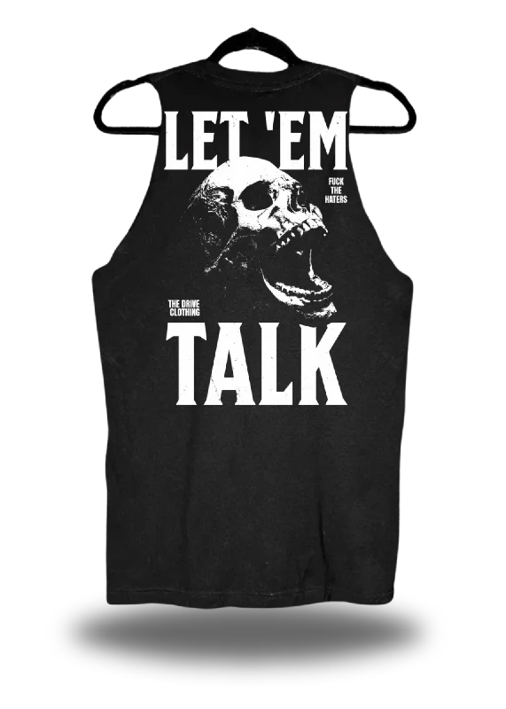 TALK TANK TOP lime green tank