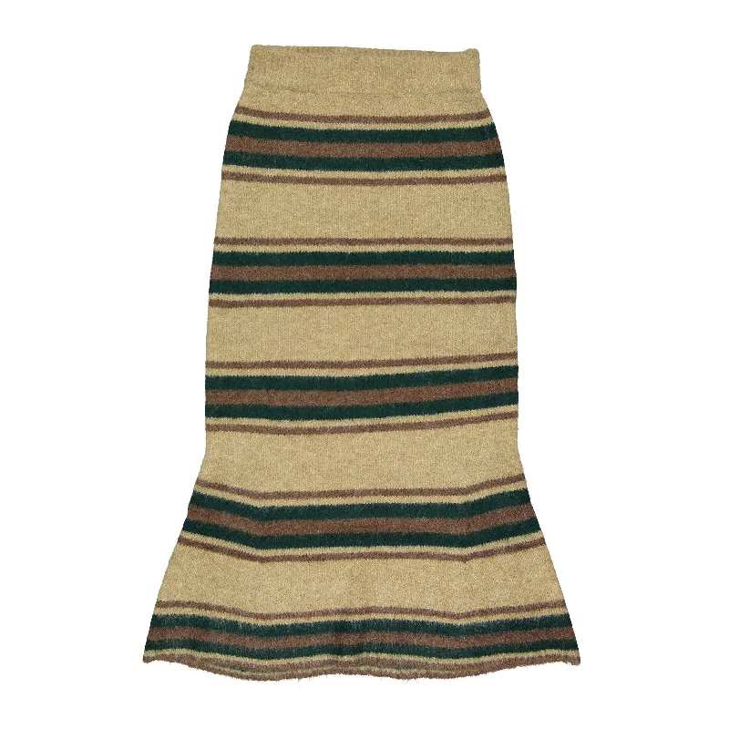Tiny Cottons Ivory Mermaid Stripesd Womens Skirt maxi skirt elegant