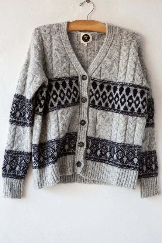 Norway Cardigan Collared Crew Neck Turtle Neck