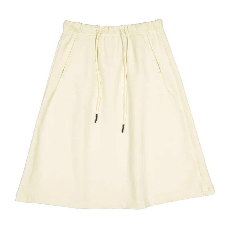 ELEMENTS Cream Sweat Skirt cashmere skirt plush
