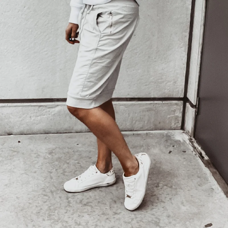 Light grey ULTIMATE jogger skirt lace skirt delicate