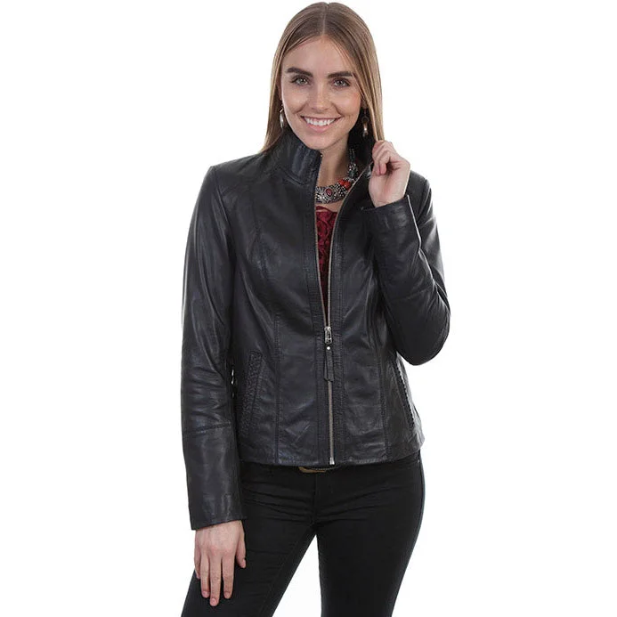 Stand-Collar Lambskin Jacket Denim Jacket Leather Jacket Suede Jacket