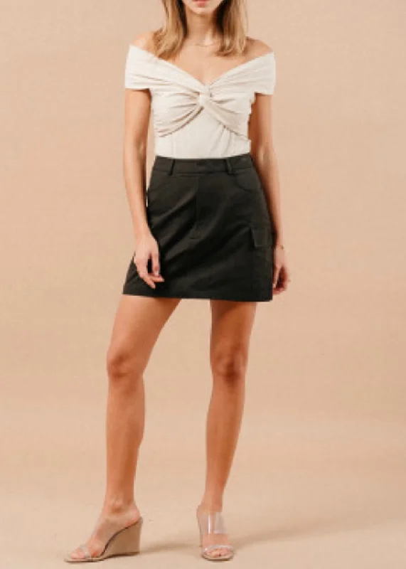 Mariah Skirt silk skirt sleek
