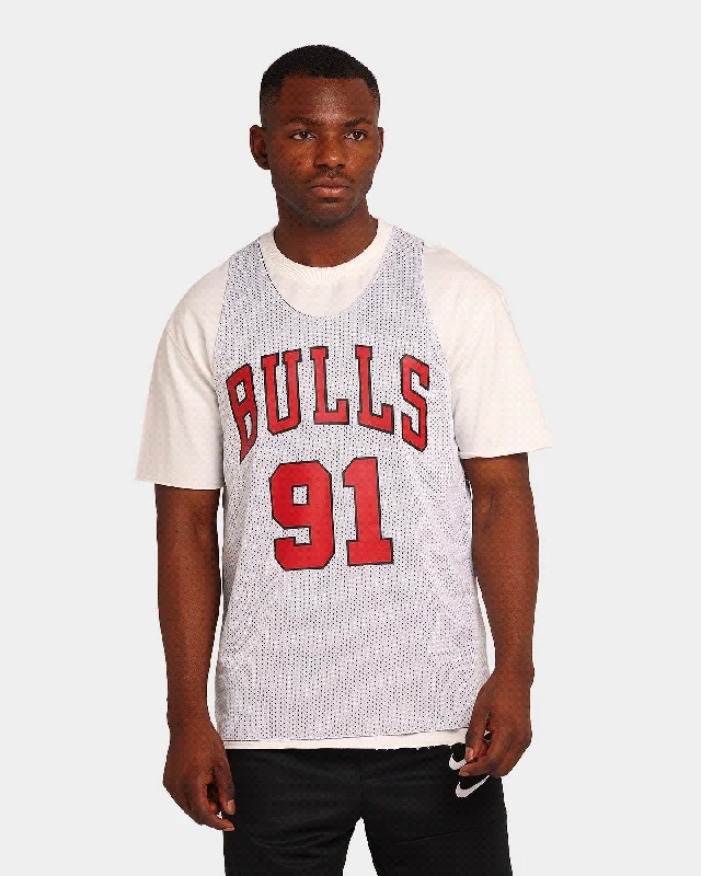 Mitchell & Ness Chicago Bulls Dennis Rodman REV Mesh #96 Tank Red vintage tank top