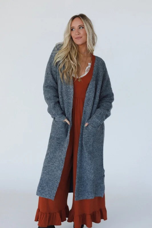Bennett Cardigan - Charcoal Faux Fur Fabric Real Fur Fabric Shearling Fabric