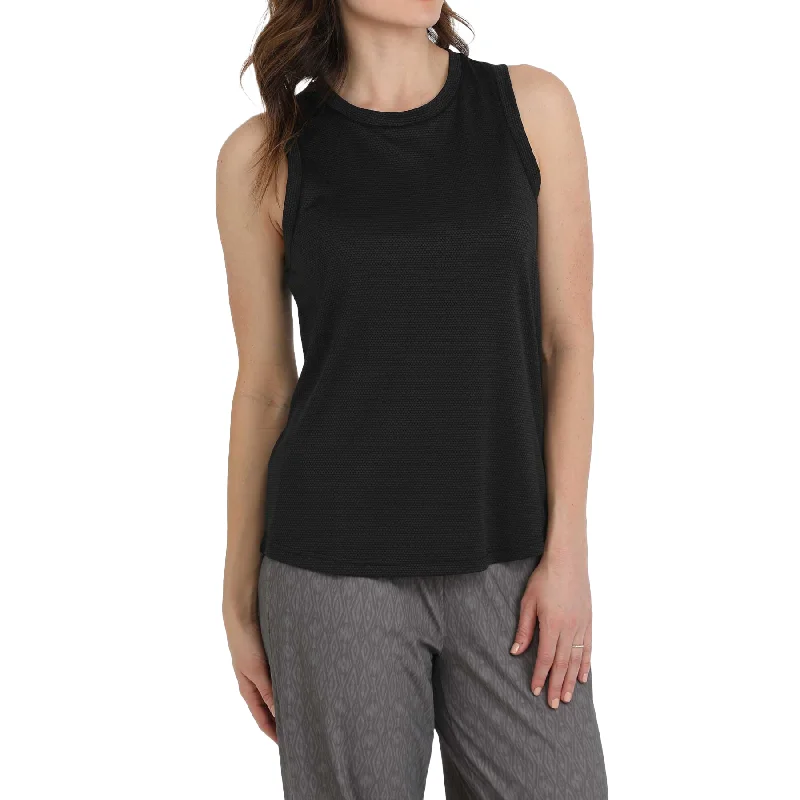 Cinch Ladies Athletic Black Sleeveless Tank Top MSK7912001 basic tank top