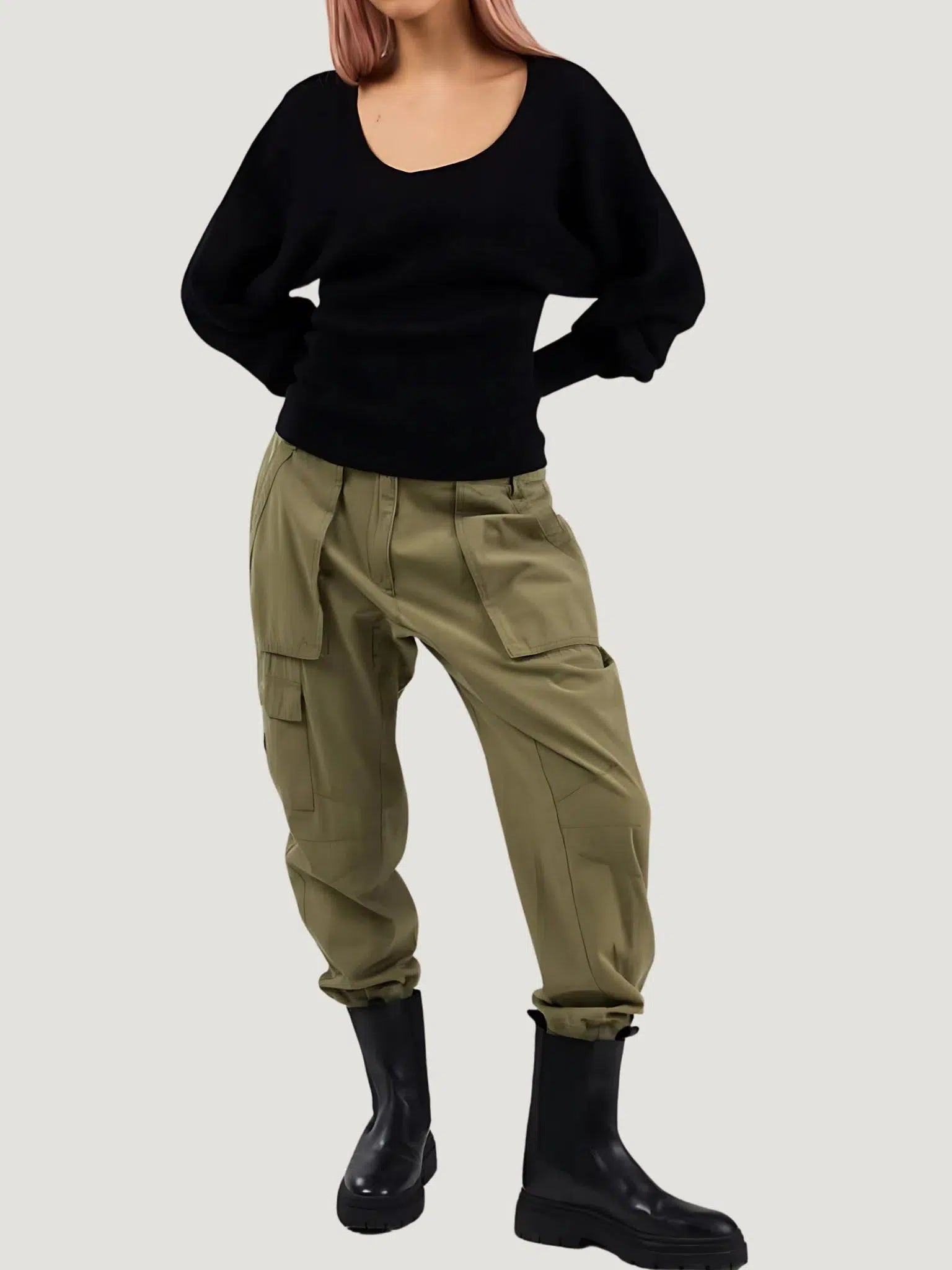 dref_by_d Eden Cargo Pant Stylish Paperbag Waist Pants