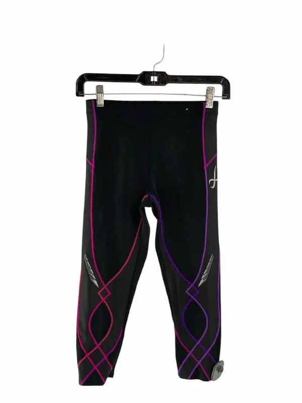 XCW-X Size XS Black Purple Athletic Pants Warm Wool Trousers