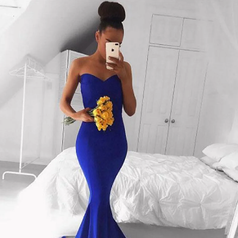 Long Prom Dresses, Jersey Prom Dresses, Mermaid Party Dresses, Sweet Heart Evening Dresses, Sleeveless Prom Dresses , Sexy Prom Dresses, LB0462 Pleated Skirt Elegant