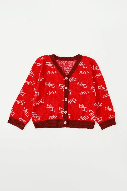 "1947" KNIT CARDIGAN Velvet Chenille Corduroy