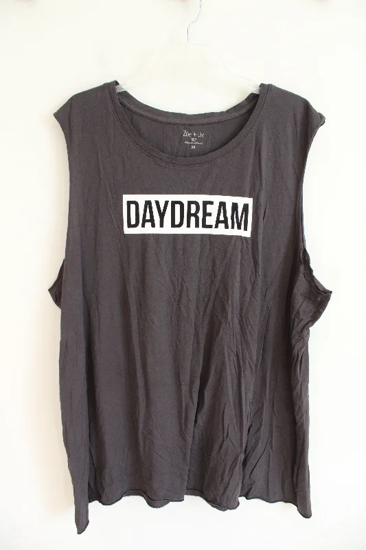 NEW Zoe & Liv Gray Daydream Tank Top | 3X yoga tank top