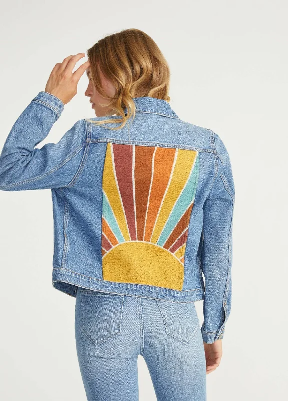 Sundaze Denim Jacket Faux Fur Fabric Real Fur Fabric Shearling Fabric