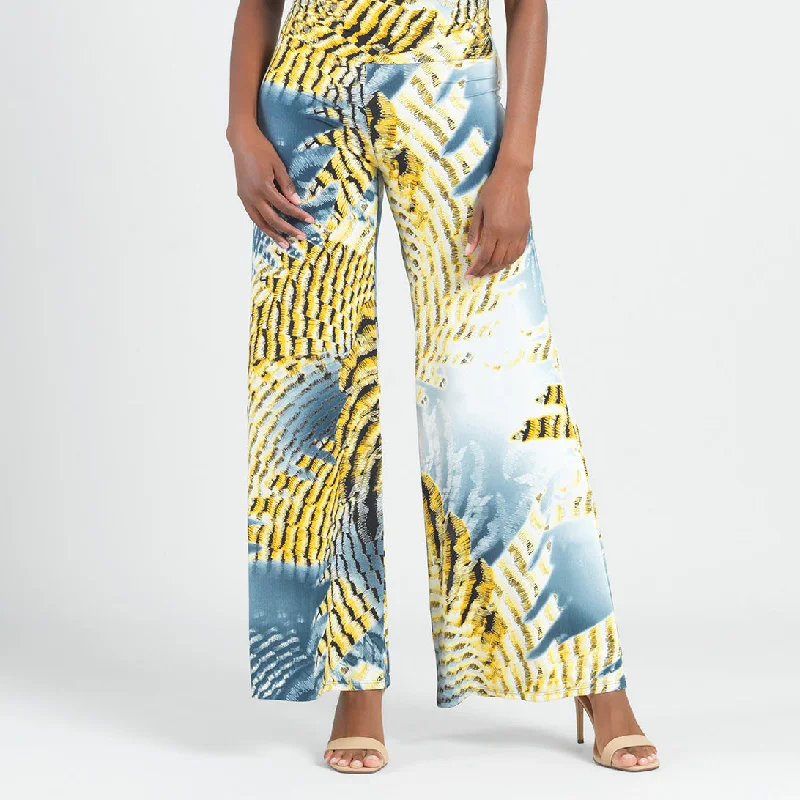 Butter Knit - Palazzo Pant - Palm Feather - Final Sale! Classic Chino Pants