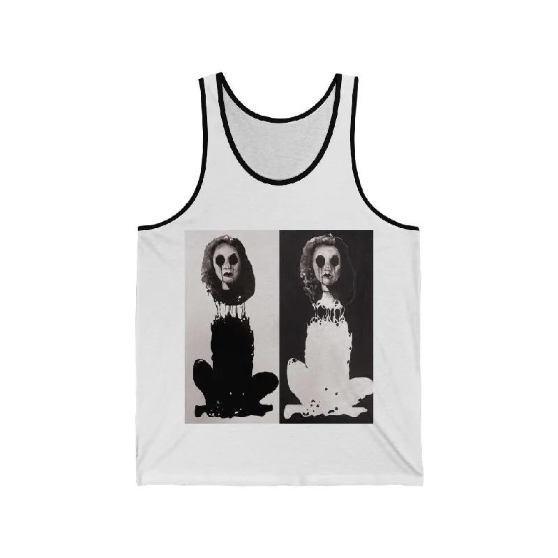 "Melancholy Felines" Painting by Kelly Kresconko Unisex Jersey Tank boho tank top