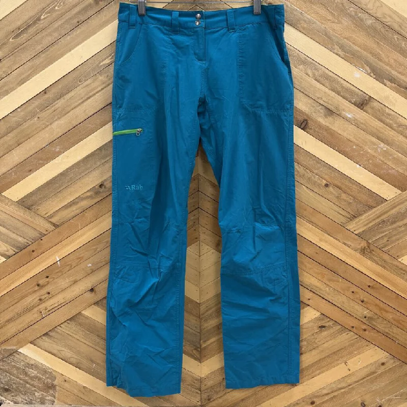 Rab - Women's Helix Hiking Pants - MSRP comp $135: Teal Blue/Green-women-10 Relaxed Lounge Trousers Rab - Women's Helix Hiking Pants - MSRP comp $135: Teal Blue/Green-women-10 Relaxed Lounge Trousers