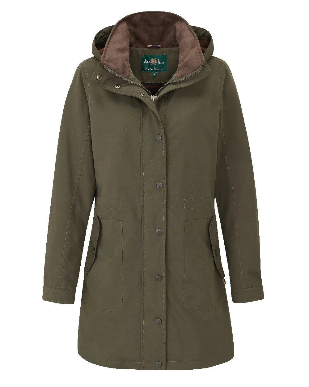 Alan Paine Ladies Milwood Jacket Olive Herringbone Jacket Checkered Jacket Solid Jacket Alan Paine Ladies Milwood Jacket Olive Herringbone Jacket Checkered Jacket Solid Jacket