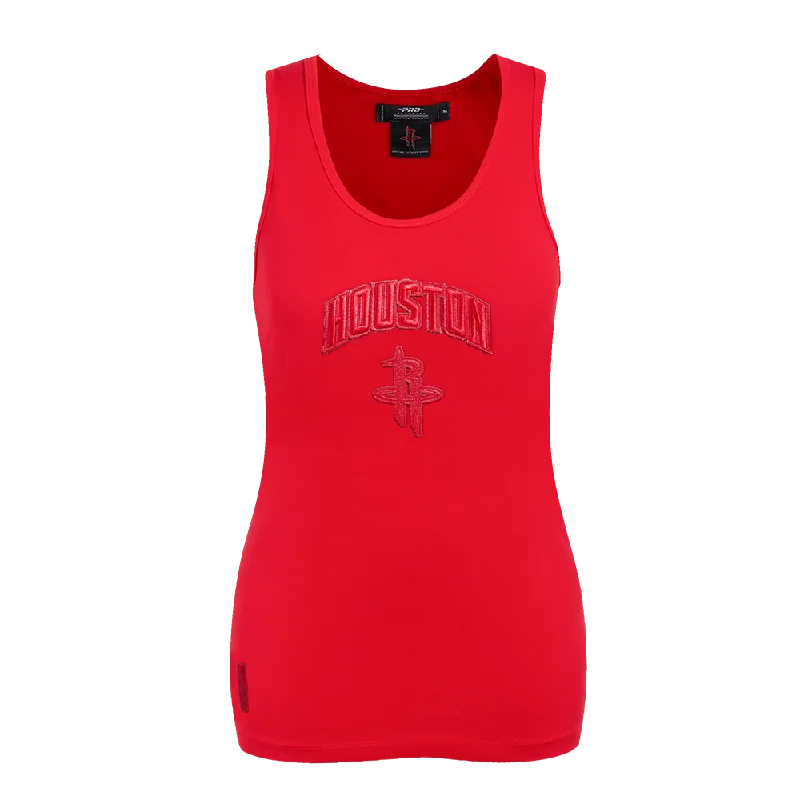 Women's Houston Rockets Pro Standard Triple Tonal Racerback Tank Top beige tank top
