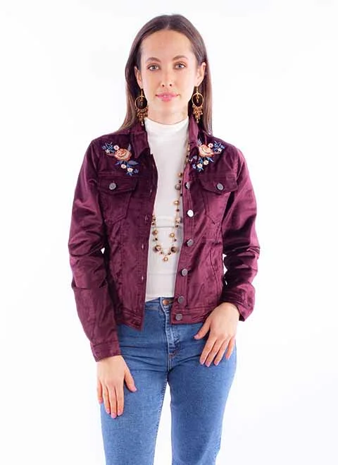 Embroidered Velvet Jacket Notch Collar Jacket Peter Pan Collar Jacket Cowl Neck Jacket Embroidered Velvet Jacket Notch Collar Jacket Peter Pan Collar Jacket Cowl Neck Jacket