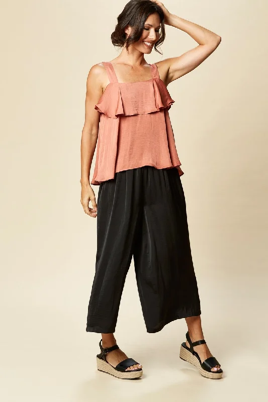 Eb & Ive - Zena Tank - Clay metallic tank top