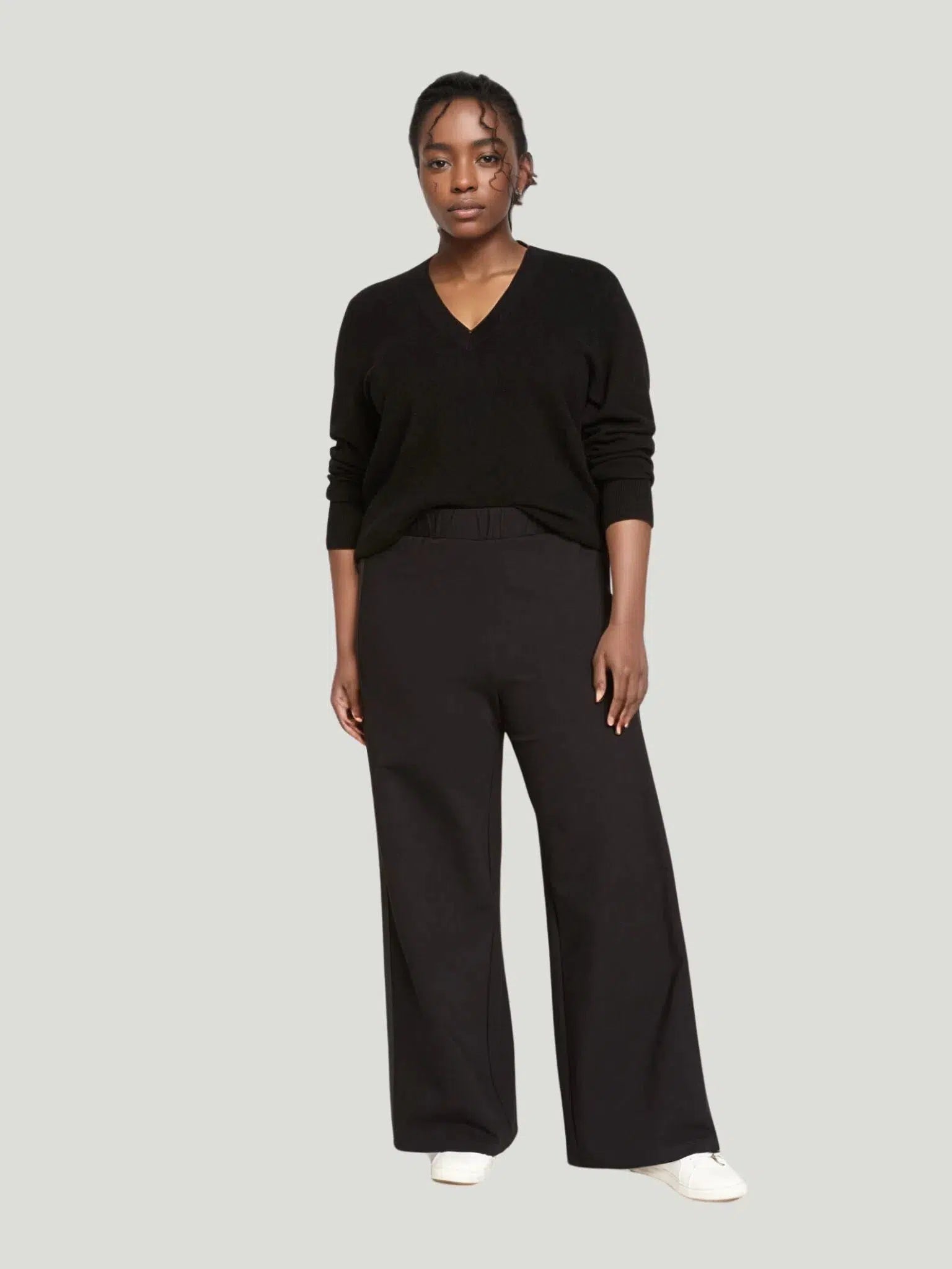 Universal Standard Stephanie Wide Leg Ponte Pant Comfortable Pleated Pants