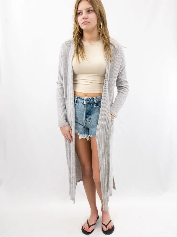 Hipster In Denial Duster Cardigan Handmade Hand-knitted Hand-woven